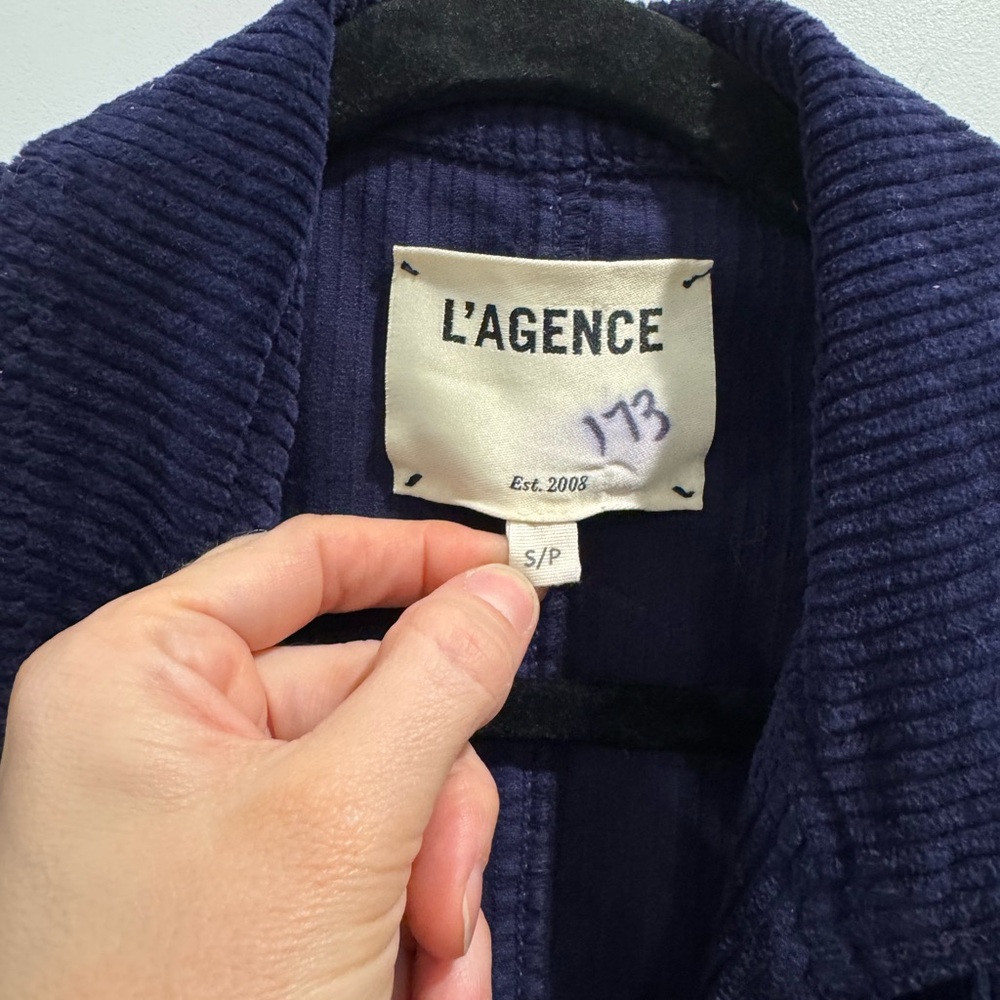 L’Agence navy corduroy Kaydence blazer - Picture 5 of 8
